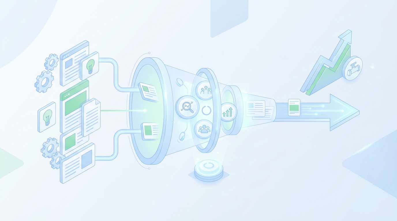 How to Prioritize Content Backlog for Pipeline Impact concept illustration - Oleno