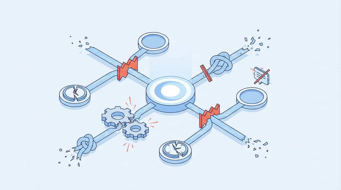 The Operational Friction You Feel Every Week concept illustration - Oleno