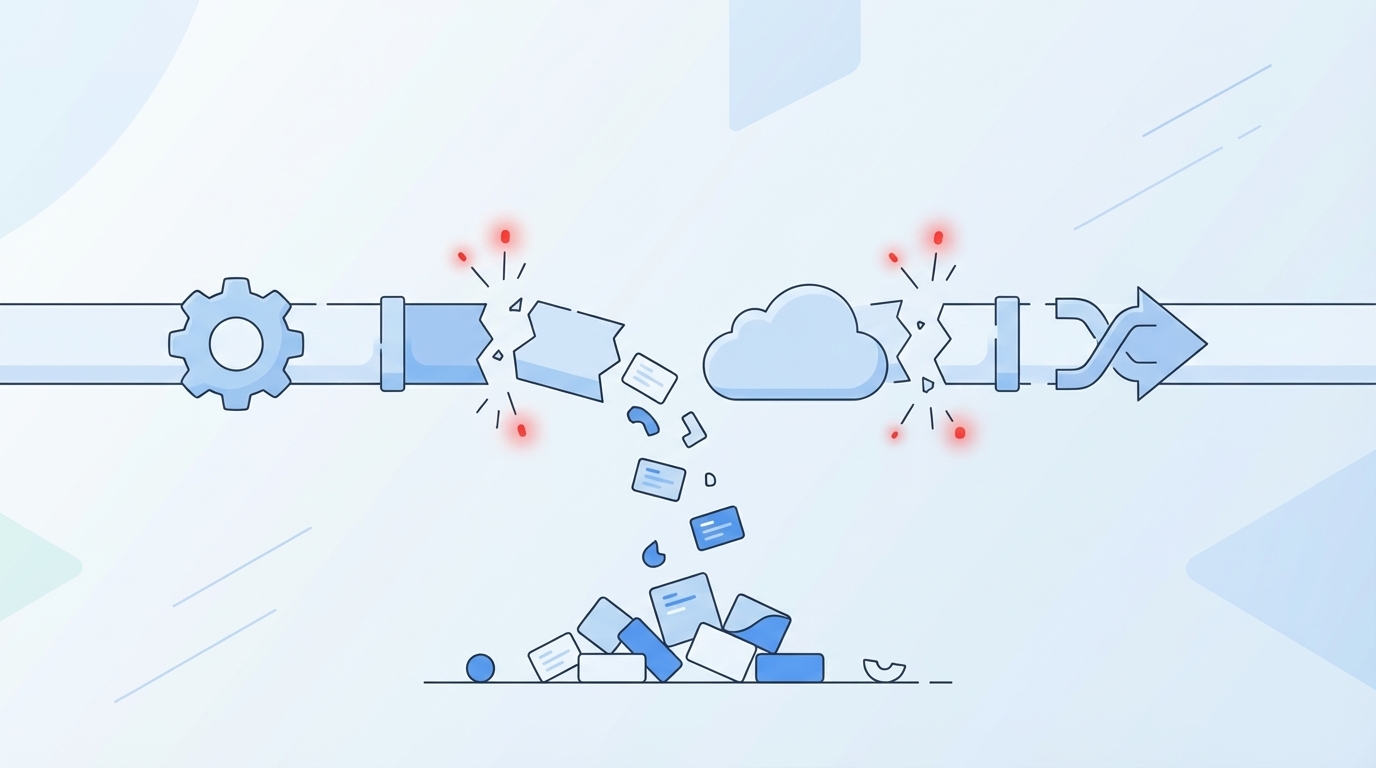 Why Your Content Breaks When Hand-offs Run The Show concept illustration - Oleno