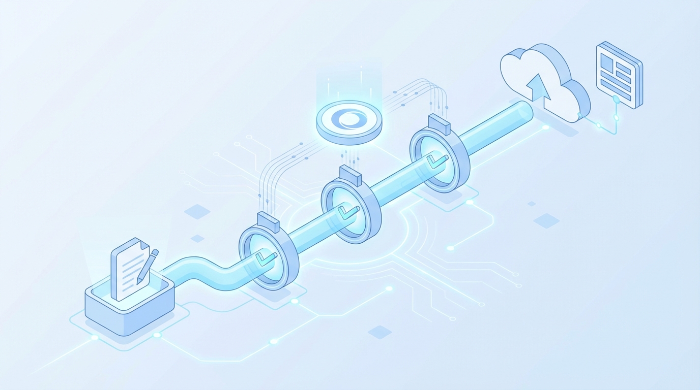 How Oleno Enforces QA Gates From Draft To Publish concept illustration - Oleno