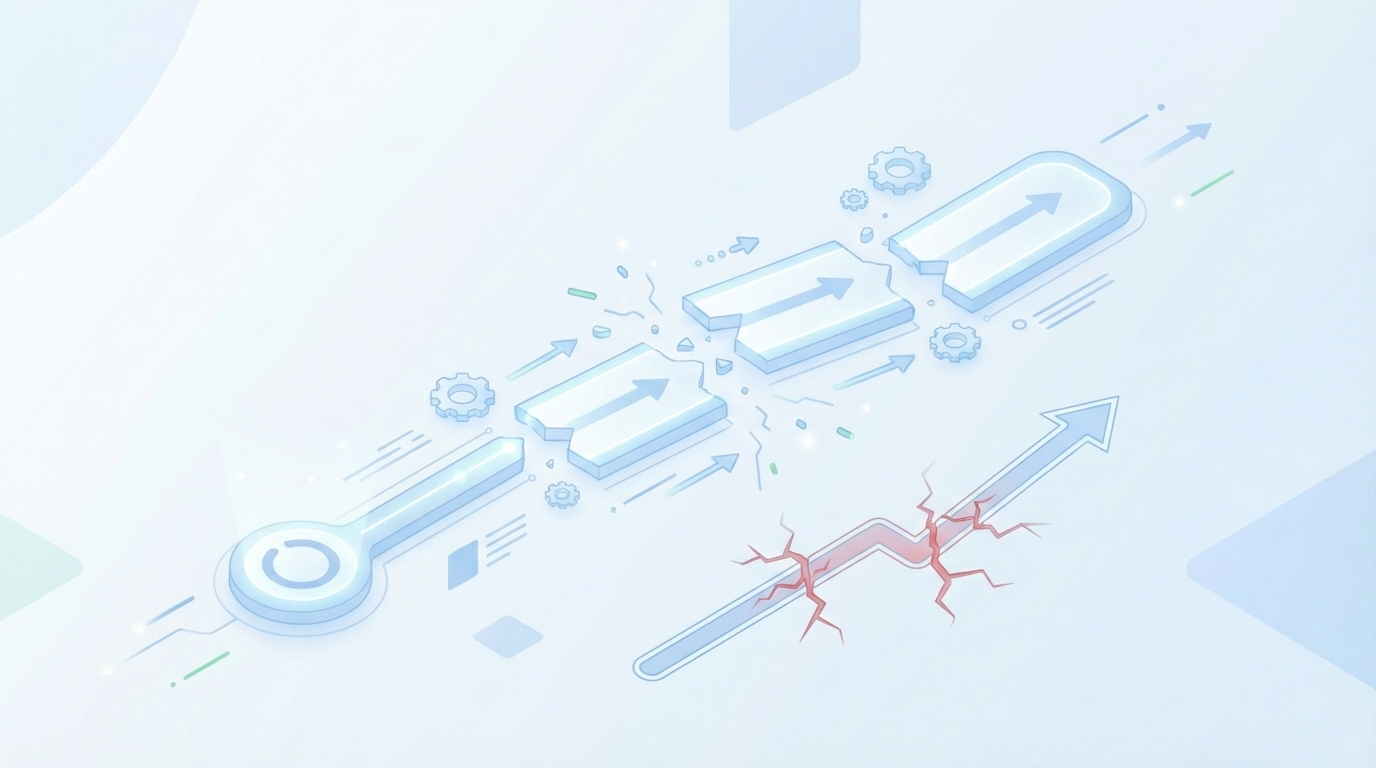 Why Teams Reset The Story Every Quarter And How That Breaks Growth concept illustration - Oleno