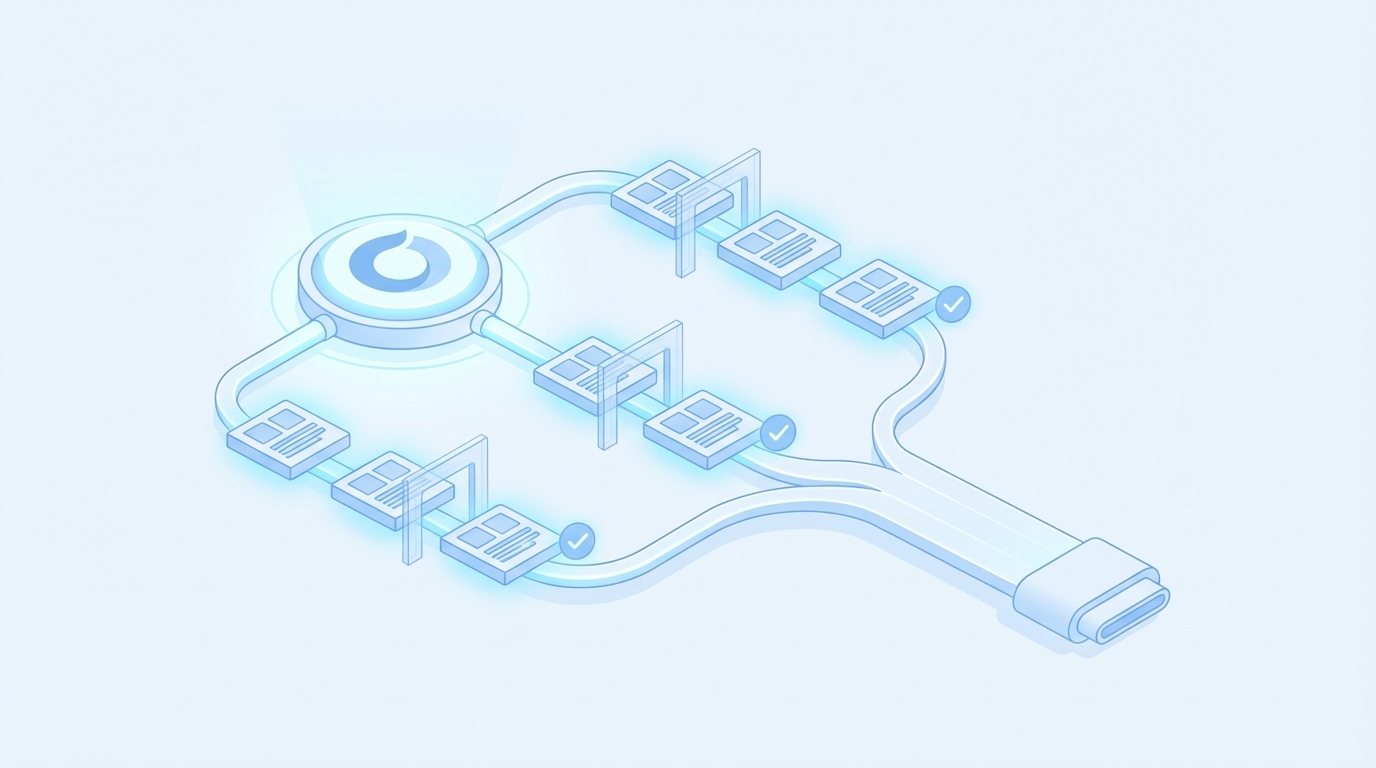 How Oleno Supports A First‑Party Attribution Pipeline concept illustration - Oleno