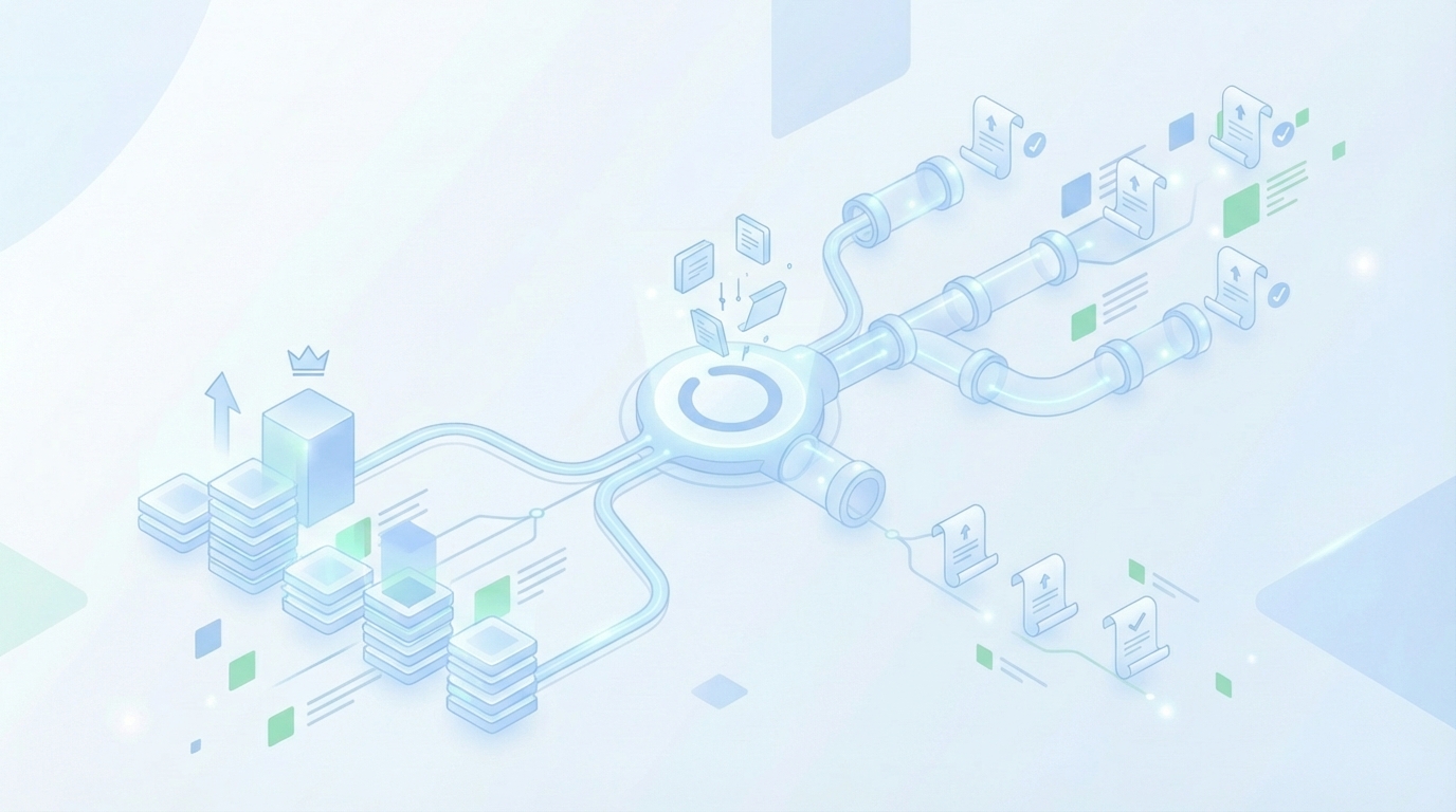 How Oleno Turns a Revenue-Ranked Topic Backlog Into Published Pipeline Content concept illustration - Oleno