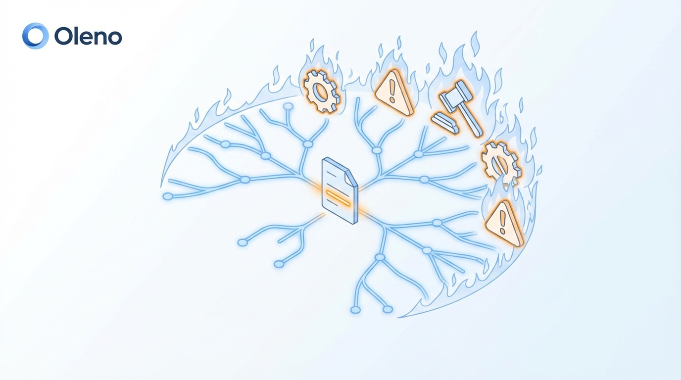 When A Single Line In A Comparison Page Starts A Fire concept illustration - Oleno