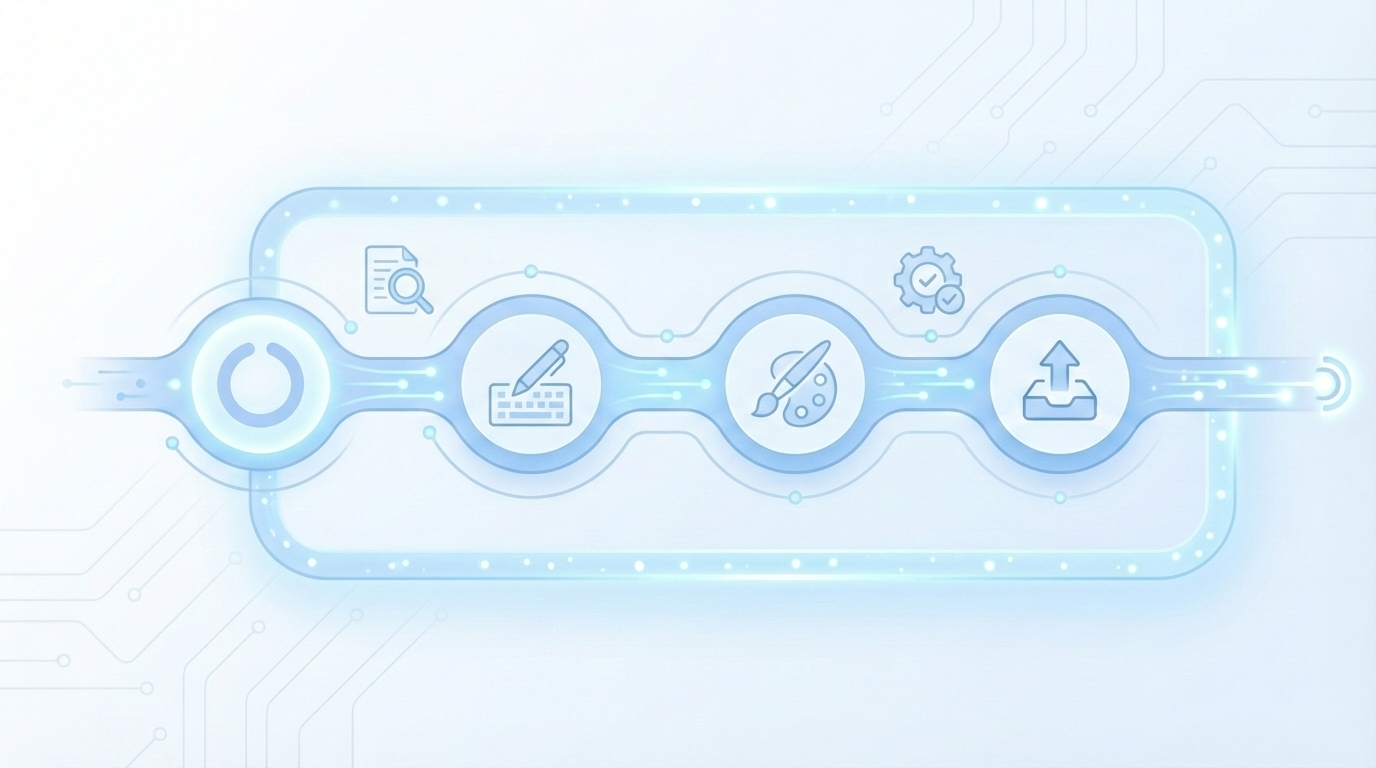 How Oleno Automates The Entire Workflow concept illustration - Oleno