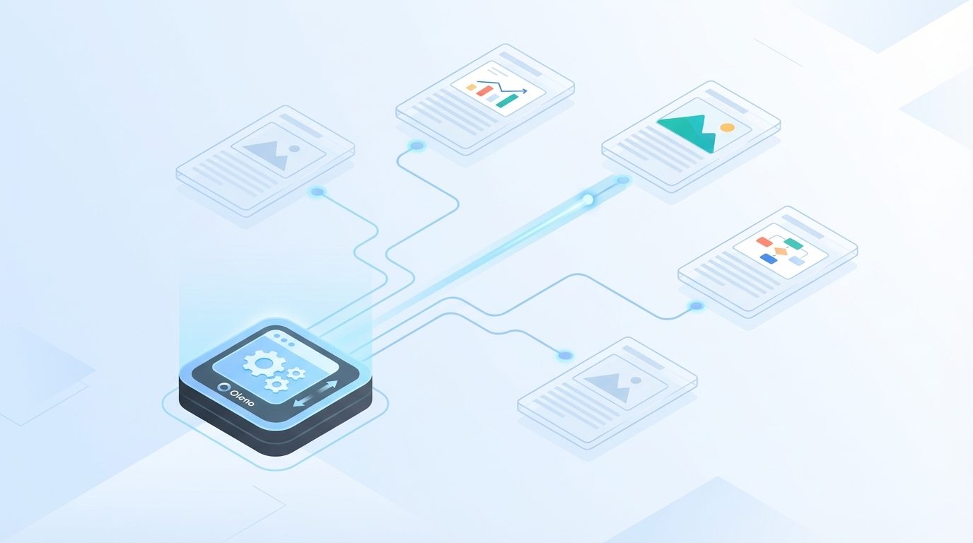 How Oleno Operationalizes Visuals Without Manual Churn concept illustration - Oleno