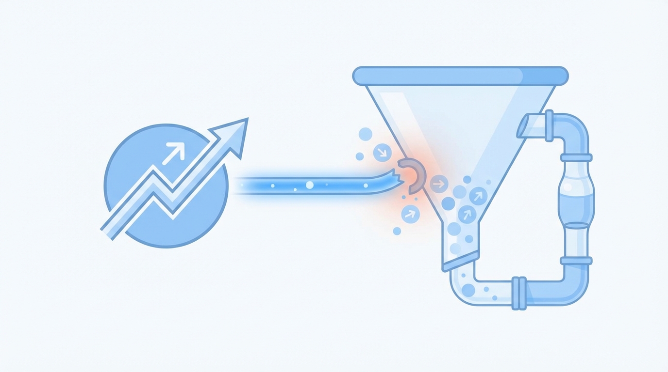 When SEO Wins Do Not Move Leads, It Hurts concept illustration - Oleno