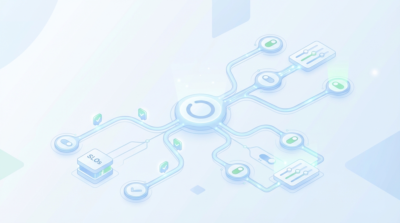 How Oleno Turns SLOs Into Daily Operating Rules concept illustration - Oleno