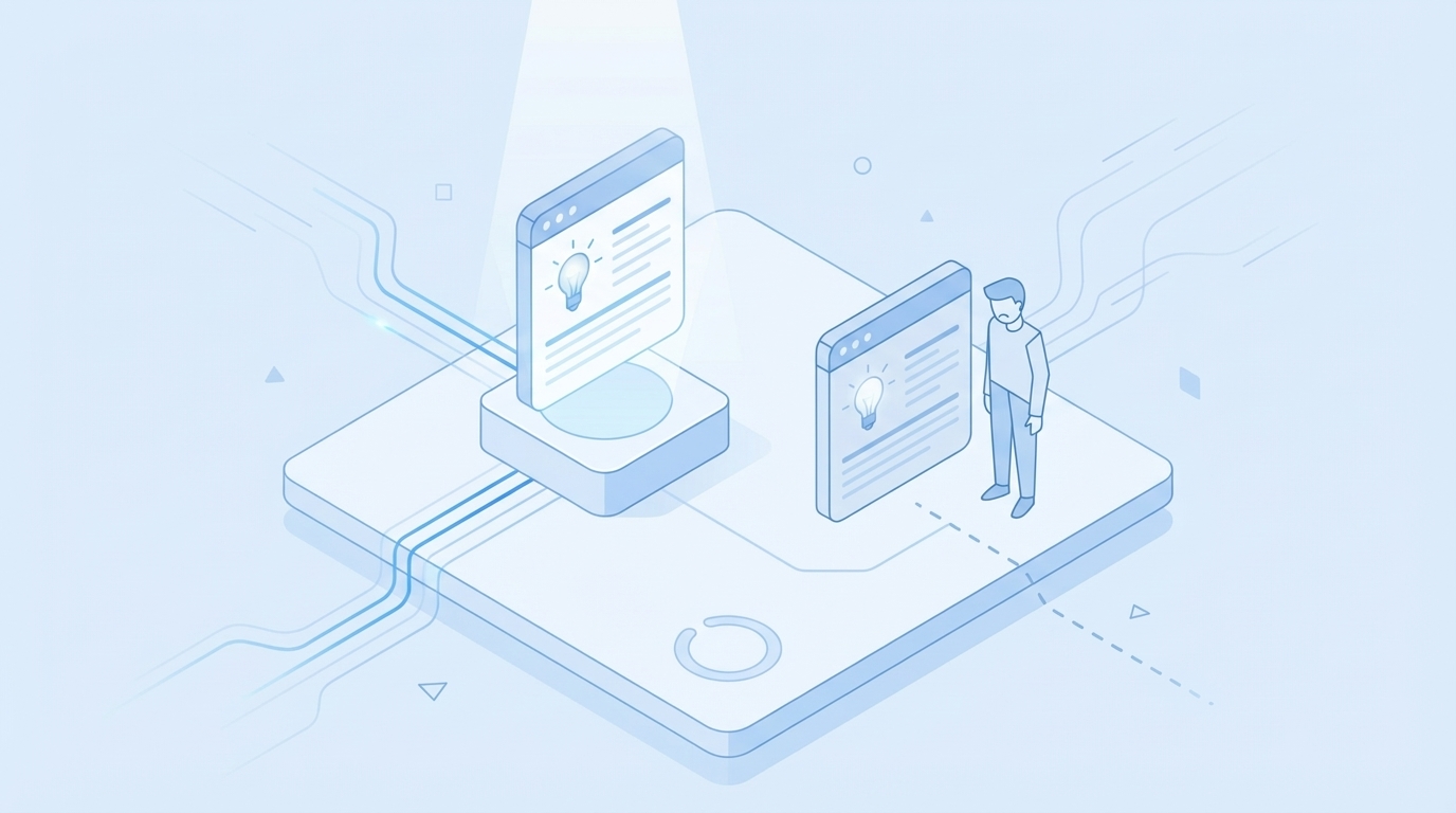 The Frustration of Watching Others Capture Your Answer concept illustration - Oleno