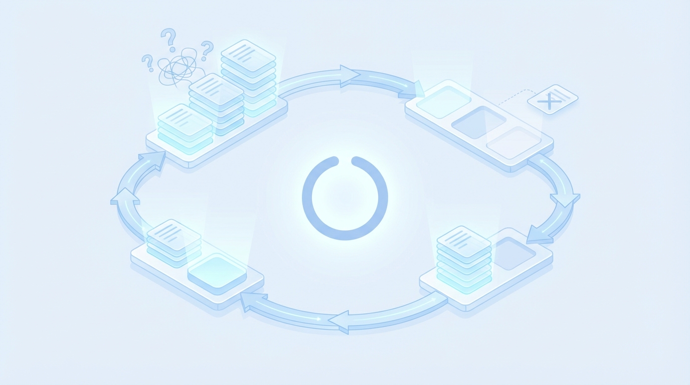 The Part Nobody Puts In The Deck: Living In Reset Land concept illustration - Oleno