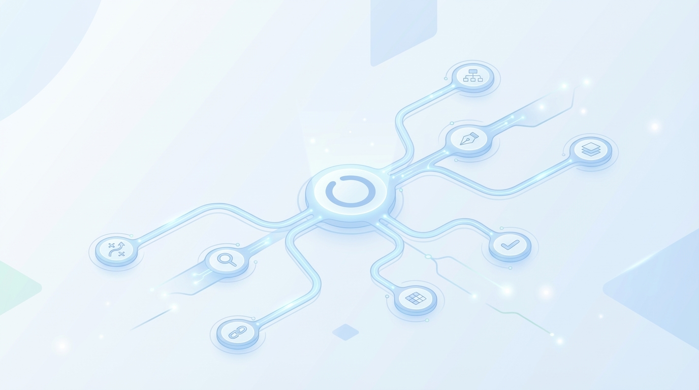 How Oleno Operationalizes Your Topic Coverage Audit End-To-End concept illustration - Oleno