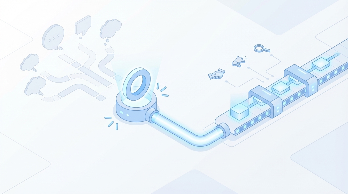 The Moment It Clicks: From “What Should We Write?” To “Here’s The Queue” concept illustration - Oleno