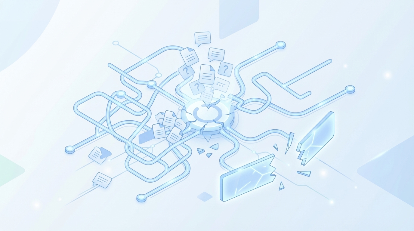 The Friction You Feel When Coverage Has No Guardrails concept illustration - Oleno