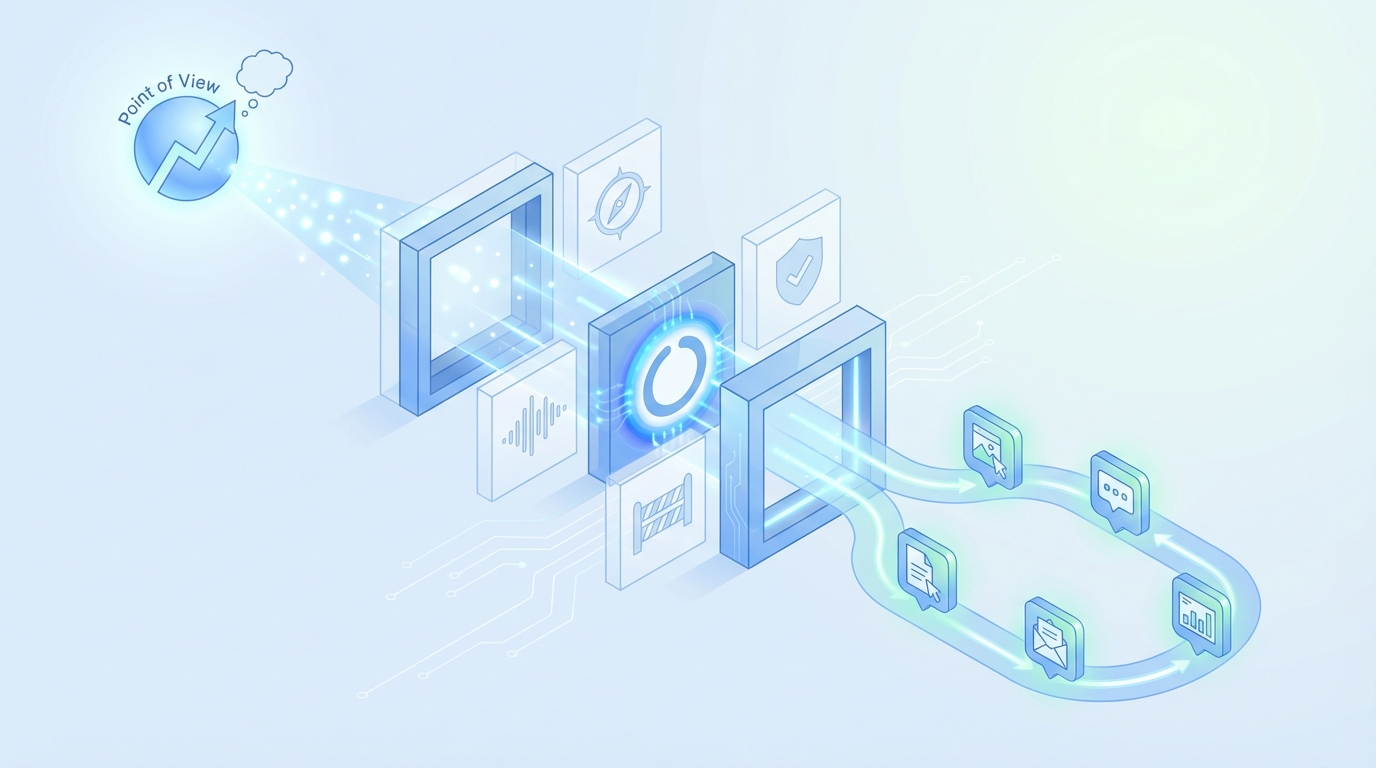 How Oleno Turns Your POV Into Governed Jobs You Can Run Daily concept illustration - Oleno