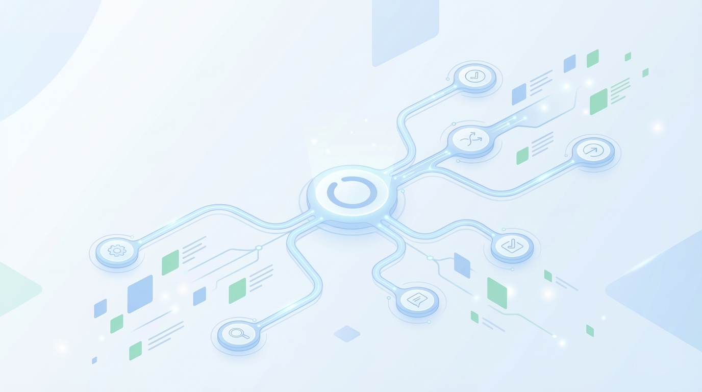 How Oleno Automates the 7-Step Pipeline End to End concept illustration - Oleno