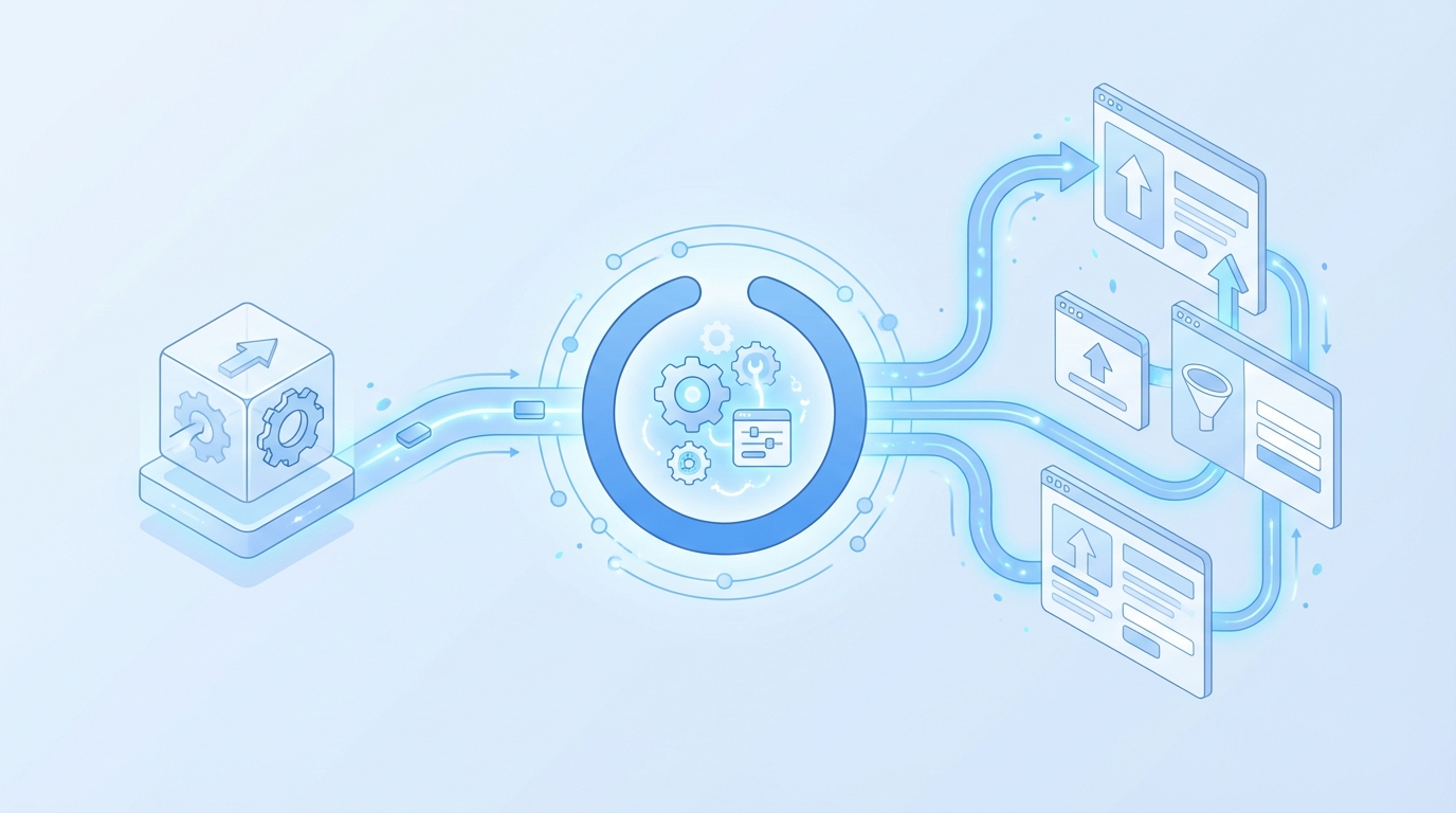 How Oleno Turns Releases Into Acquisition Pages concept illustration - Oleno