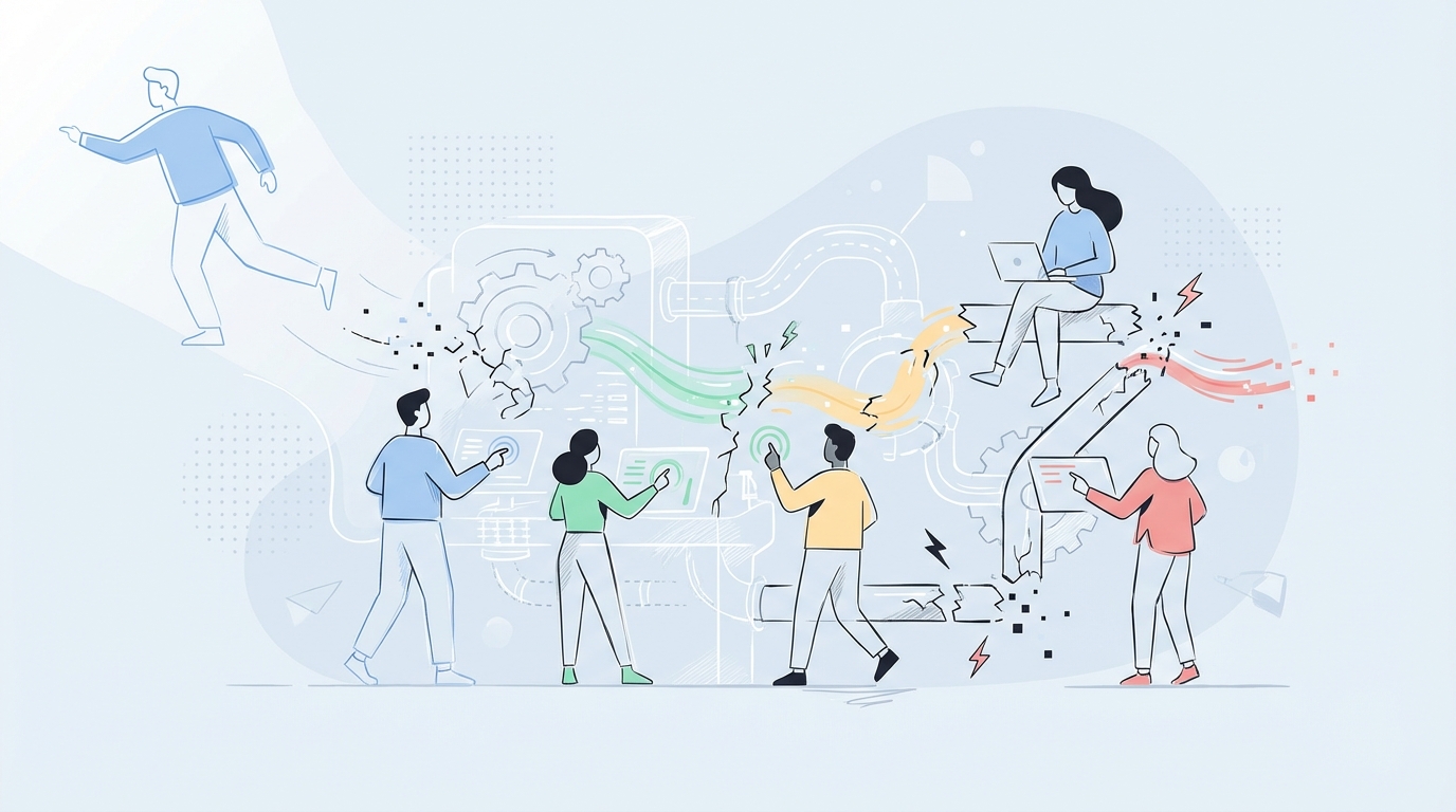 Why Content Habits Break the Second the Founder Steps Back concept illustration - Oleno