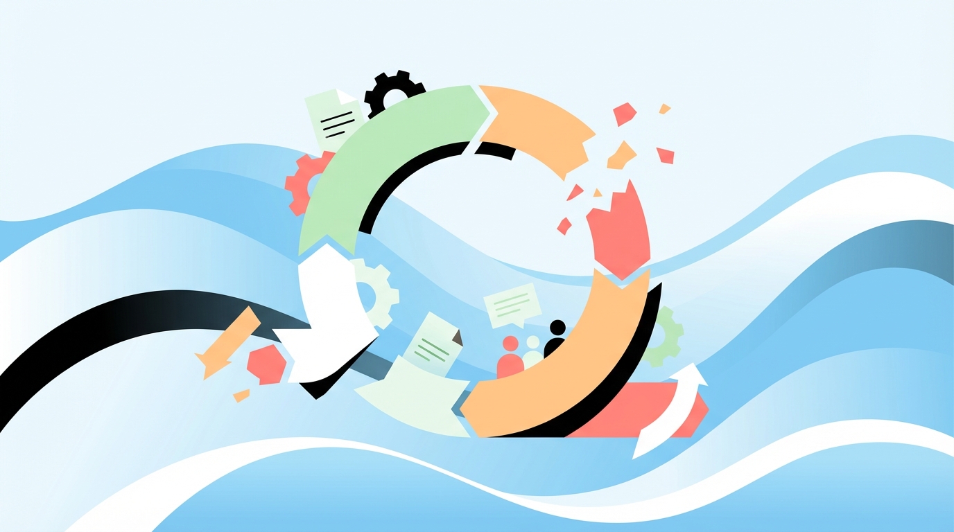 Why The Review Loop Keeps Breaking Product Marketing Teams concept illustration - Oleno