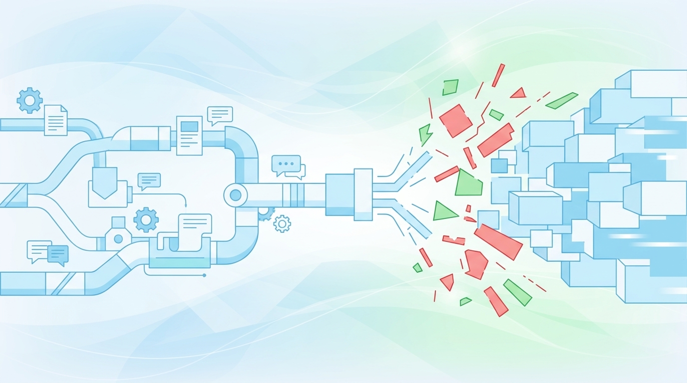 Why Content Workflows Break When Output Goes Up concept illustration - Oleno