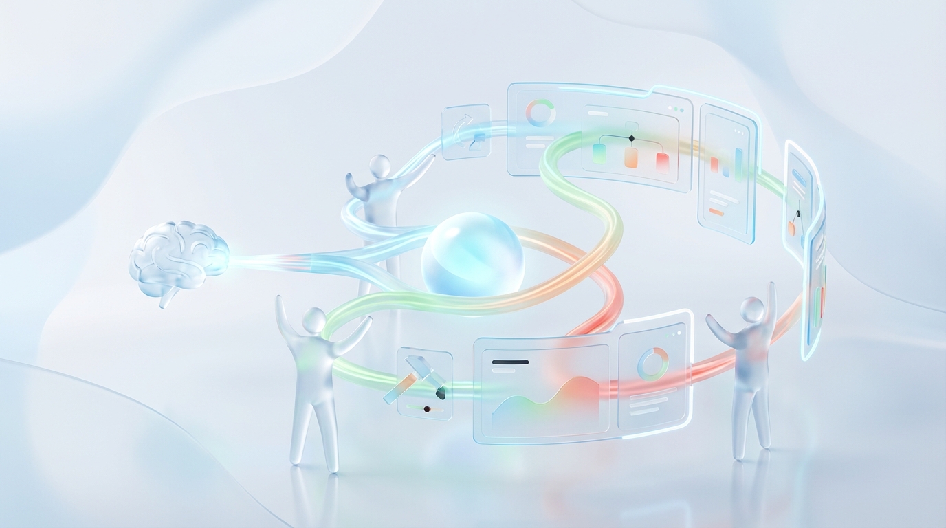 The real problem is context transfer, not content creation concept illustration - Oleno