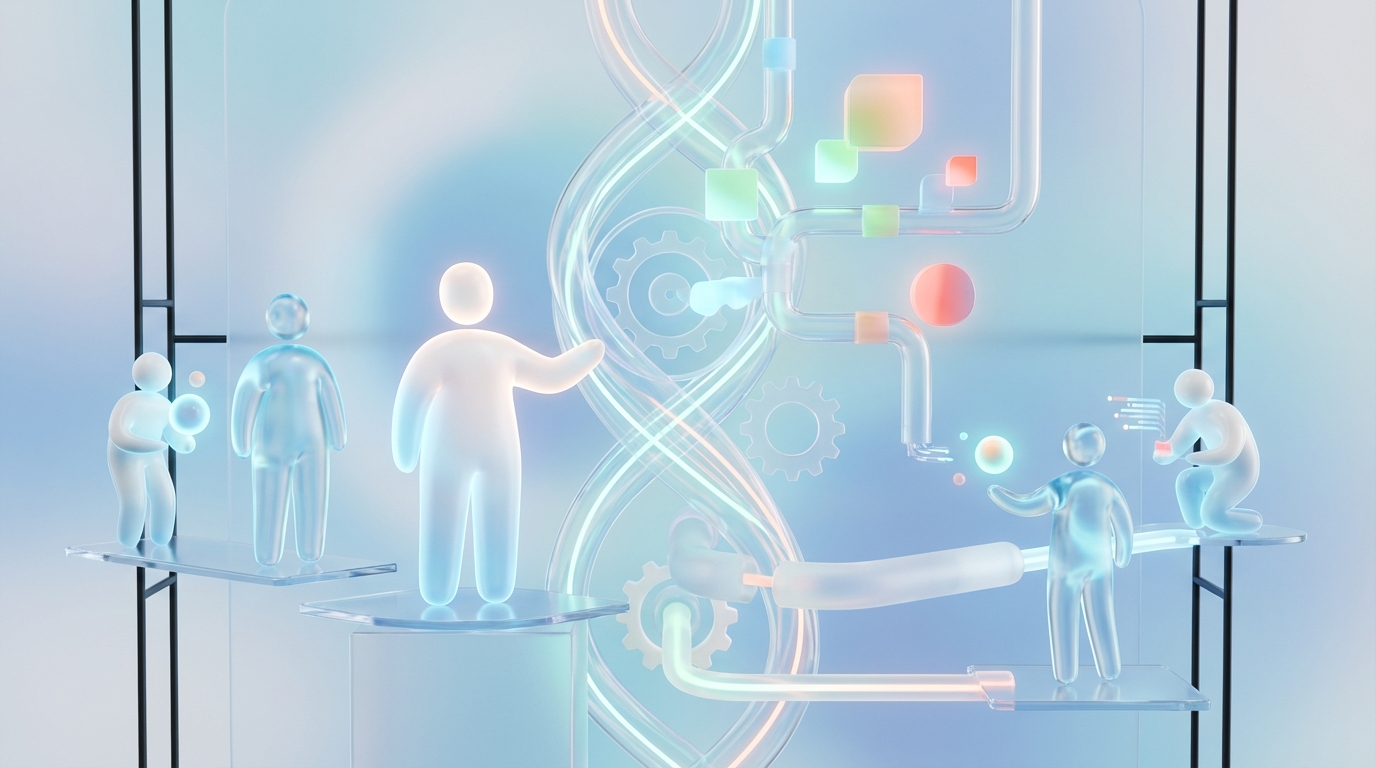 Why Most Enterprise Growth Stacks Still Create Manual Work concept illustration - Oleno