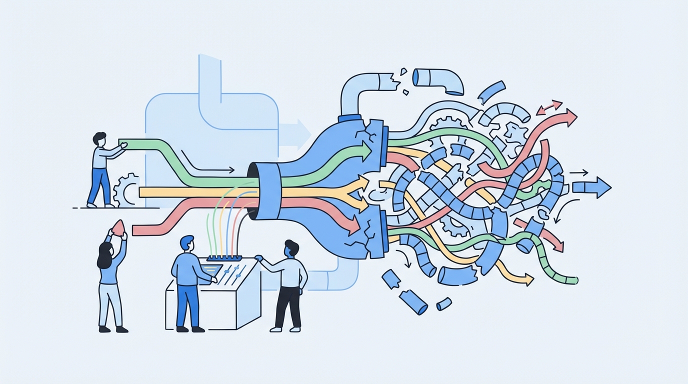 Why Managing Multiple Content Streams Breaks Faster Than Leaders Expect concept illustration - Oleno