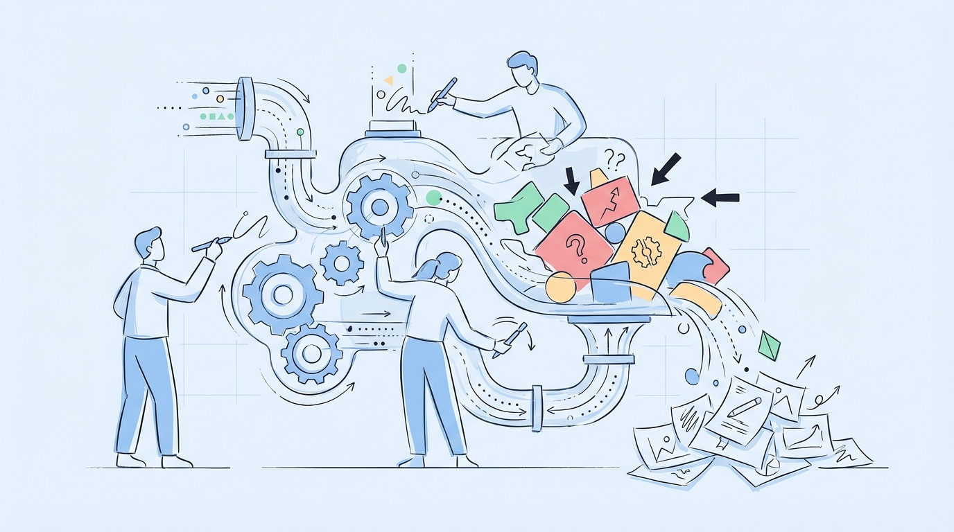 Why most teams choose the wrong content in the first place concept illustration - Oleno