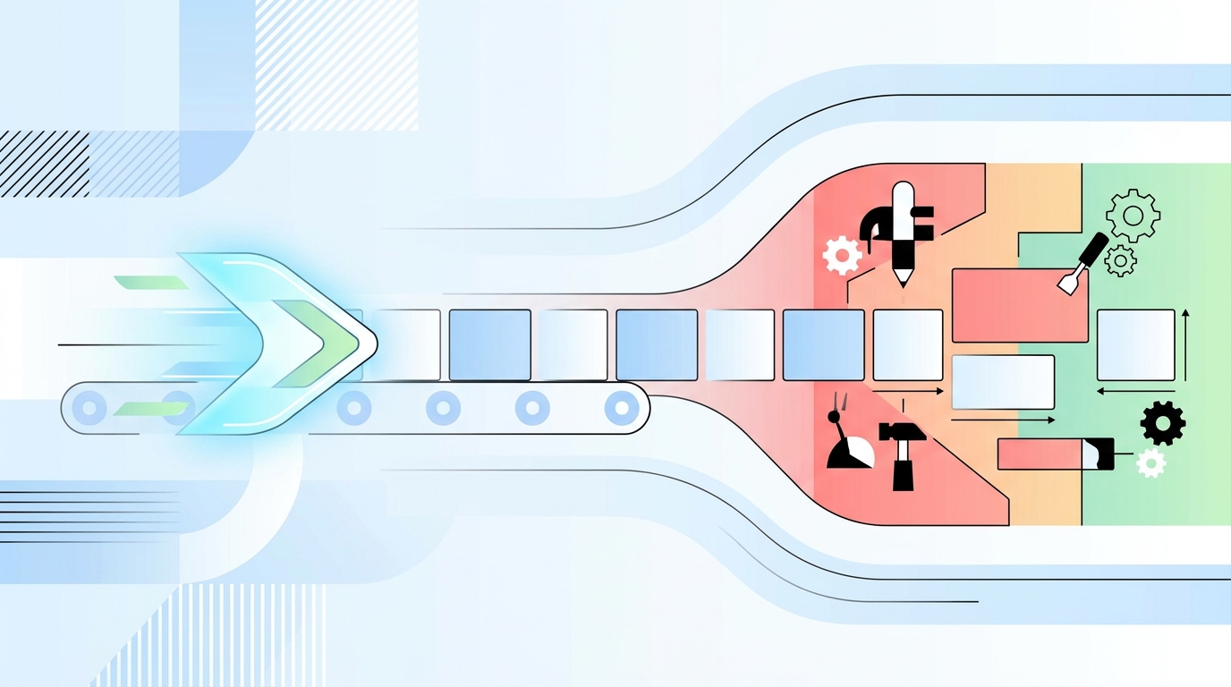 Why AI Content Speed Usually Creates More Work concept illustration - Oleno