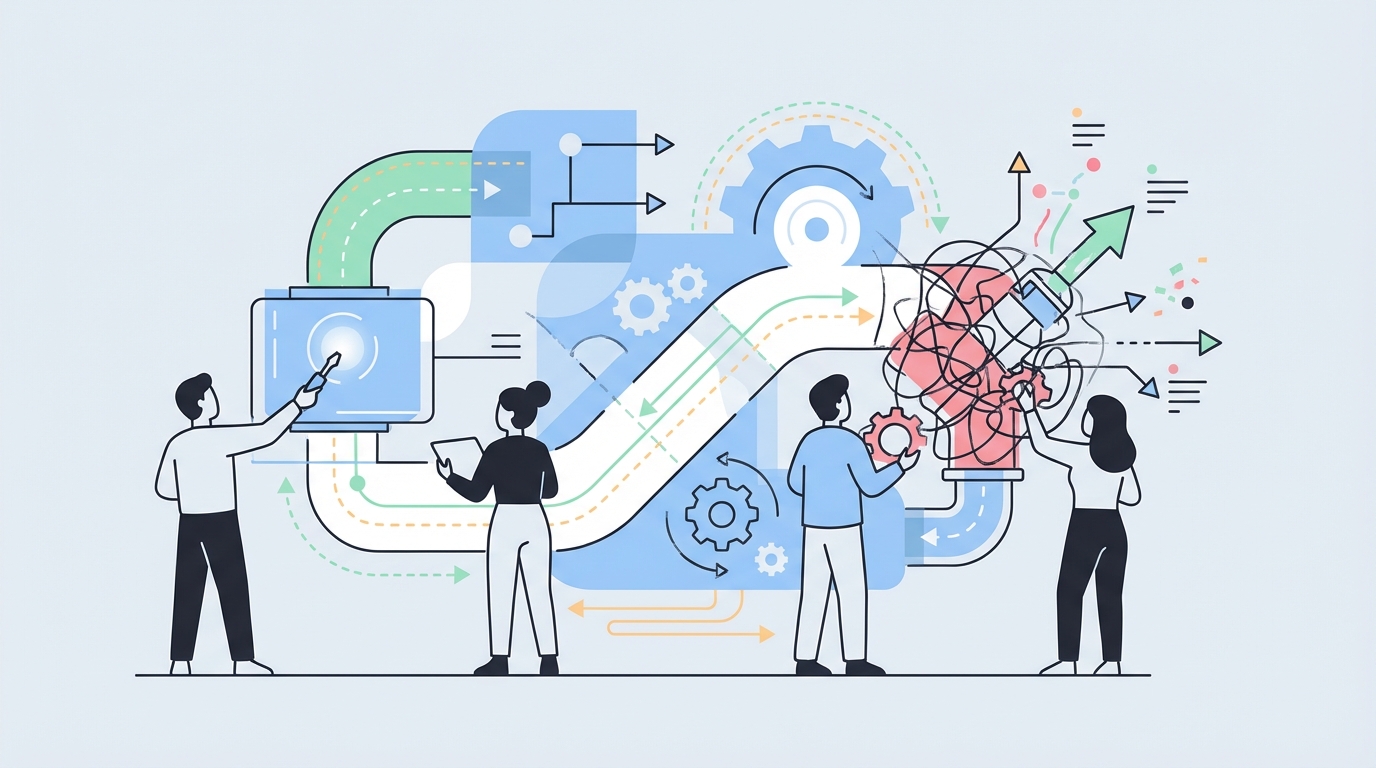 Why This Decision Gets Hard for B2B Teams Fast concept illustration - Oleno