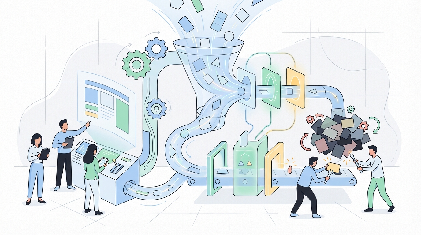 The Real Buyer Problem Is Rework, Not Raw Content Volume concept illustration - Oleno