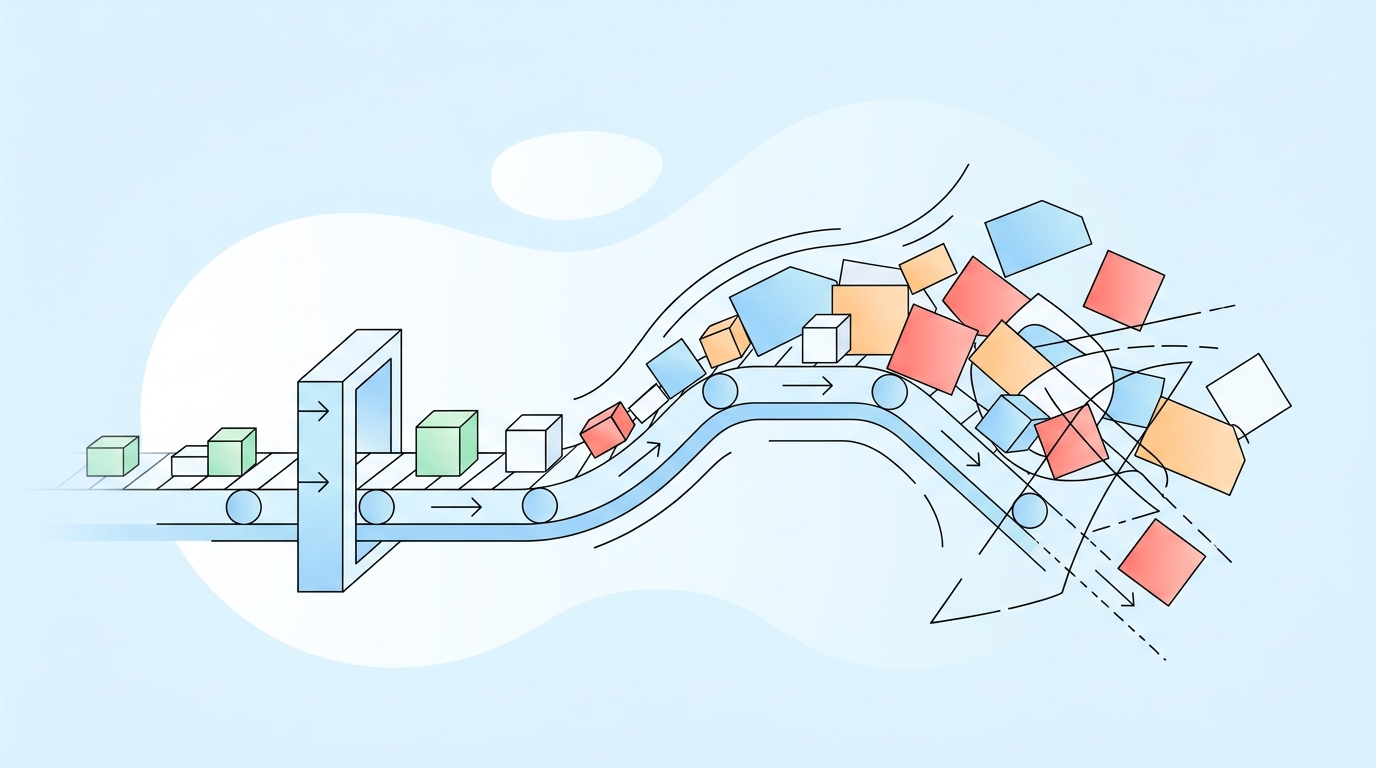 Why Auditability Breaks First on Lean SaaS Teams concept illustration - Oleno