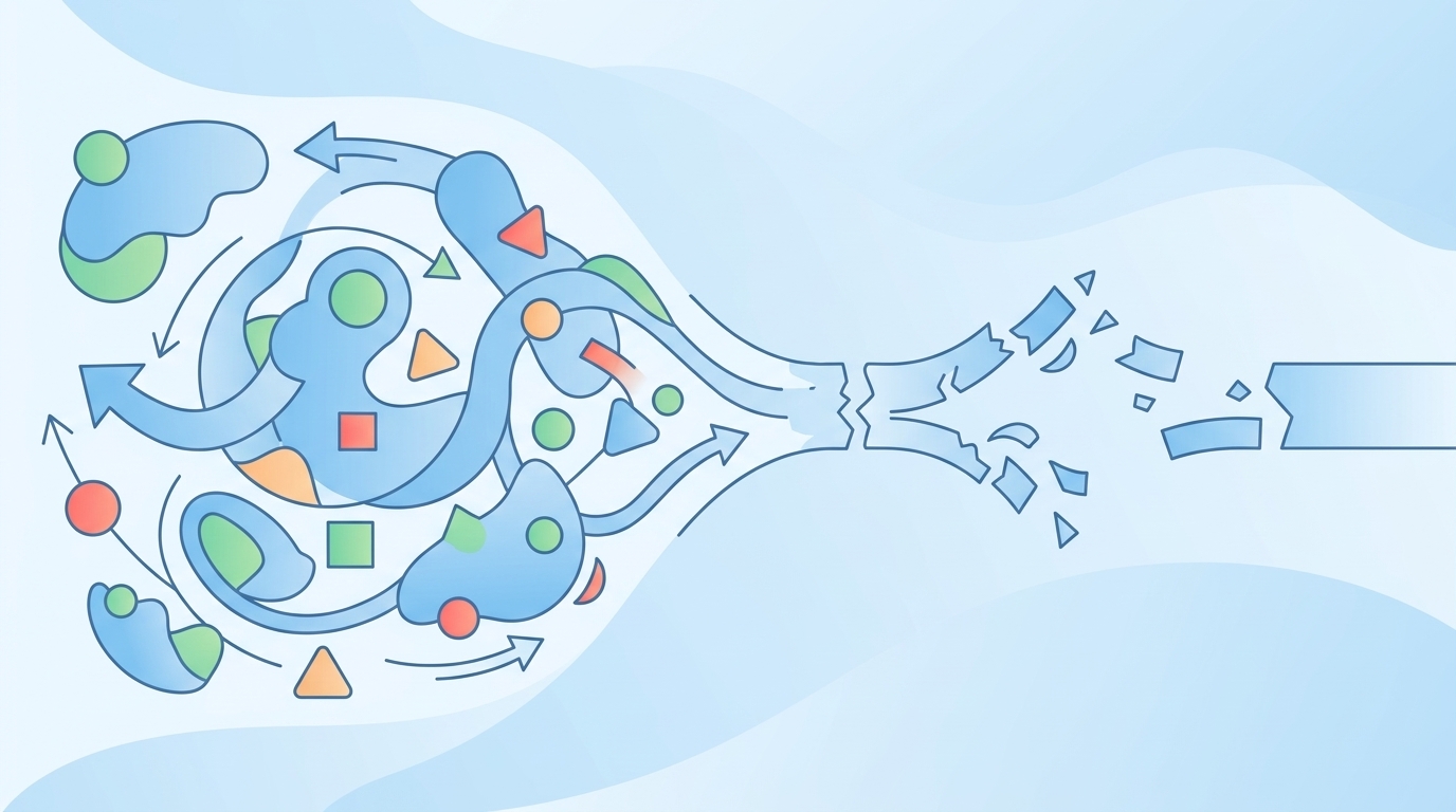 Why B2B Content Workflows Break Before Drafting concept illustration - Oleno