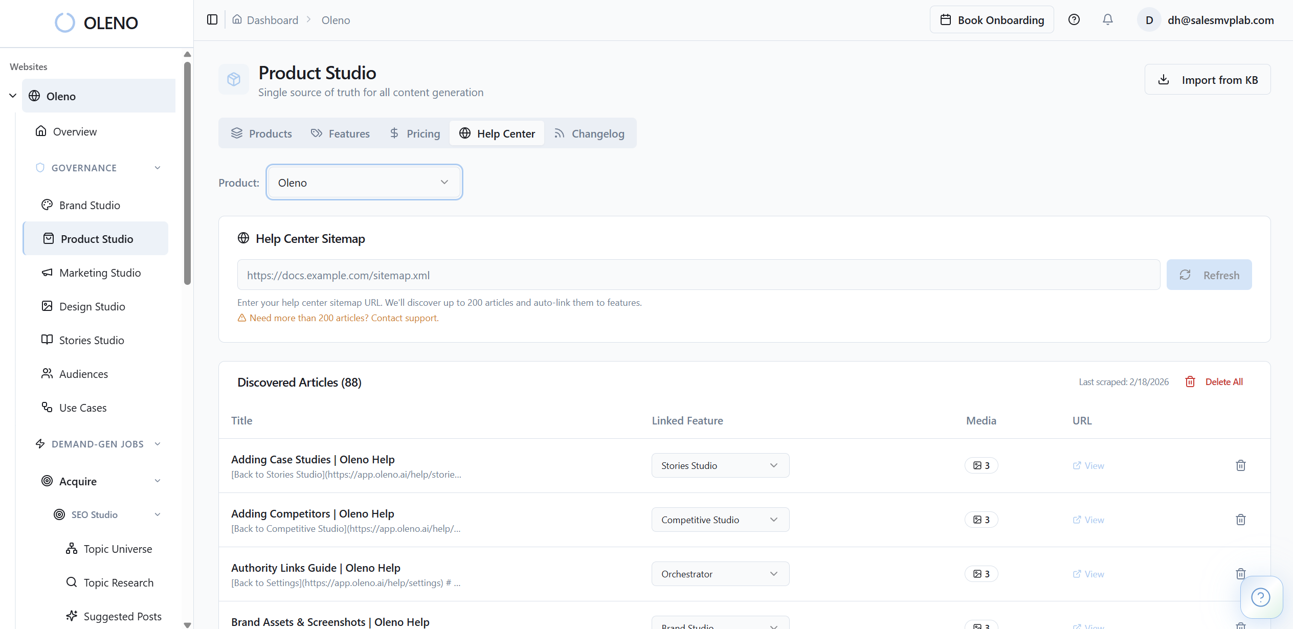 Product Marketing Studio